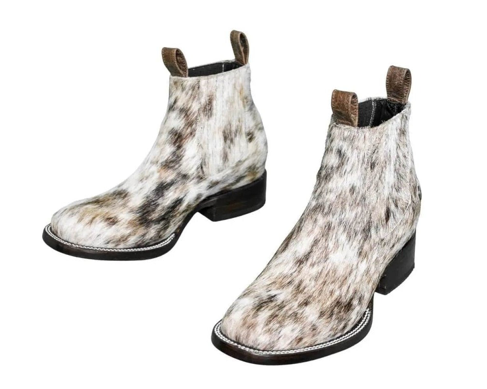 The Aurora Hair - on hide ankle boots - Size 8.5 - Stiefeld Boots