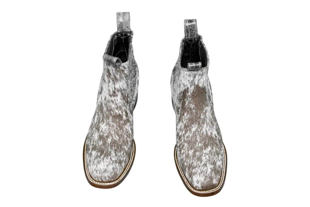 Aurora Cowhide Boots – Size 8.5 – Handmade Western Boots for Women