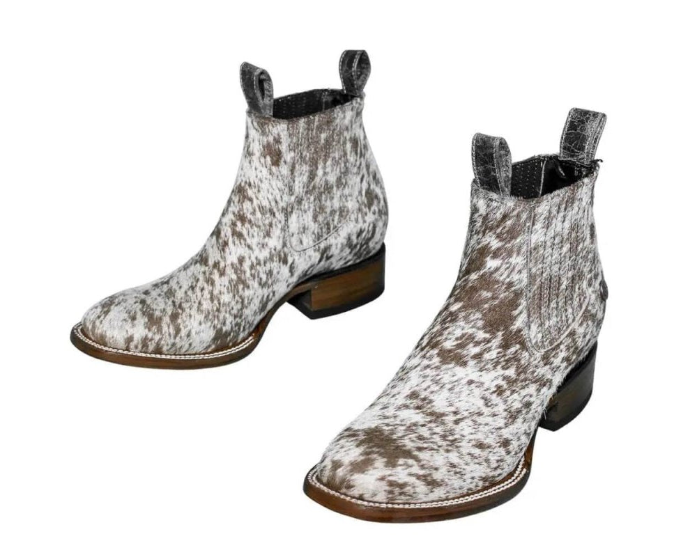 Aurora Cowhide Boots – Size 8.5 – Handmade Western Boots for Women