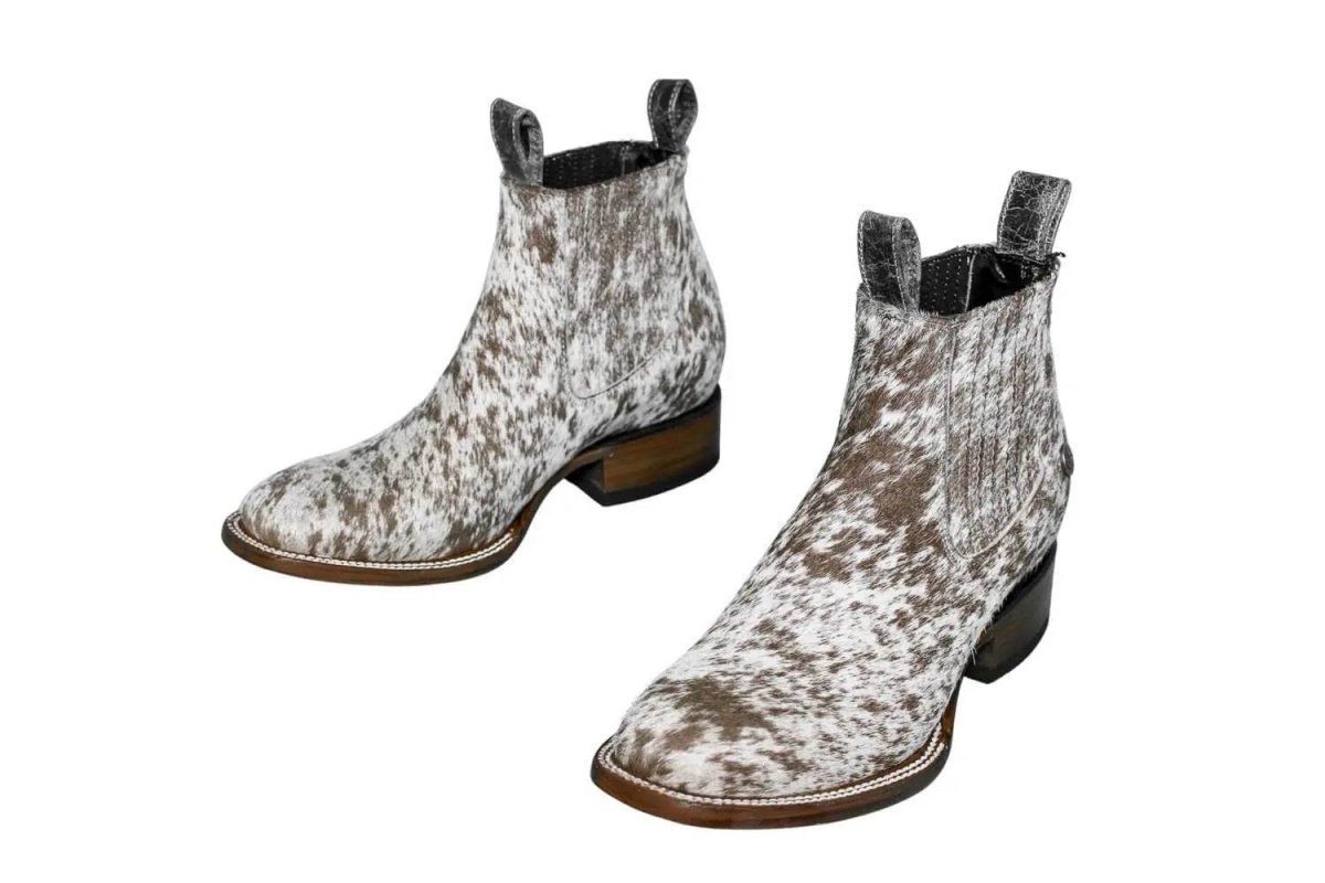 Aurora Cowhide Boots – Size 8.5 – Handmade Western Boots for Women