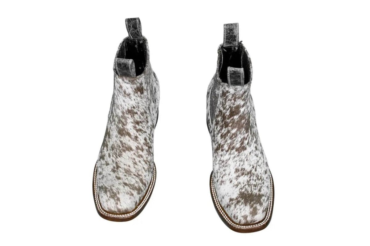 Aurora Cowhide Boots – Size 8.5 – Handmade Western Boots for Women