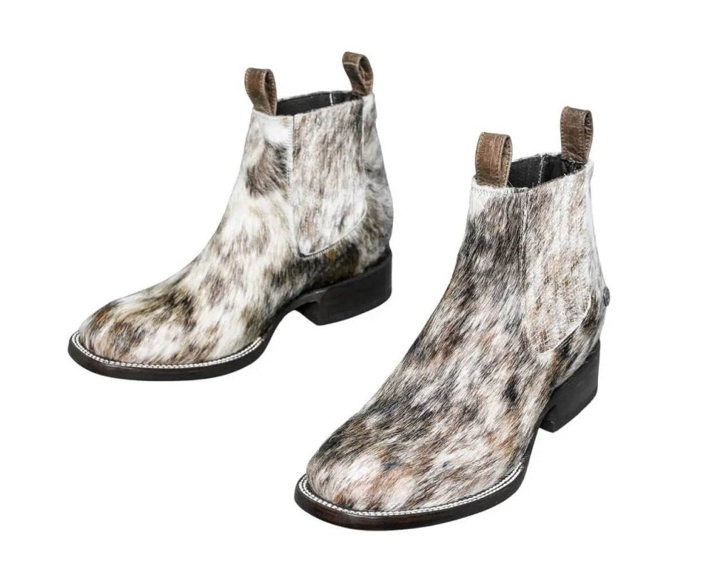 Aurora Cowhide Boots – Size 9 – Handmade Western Boots for Women