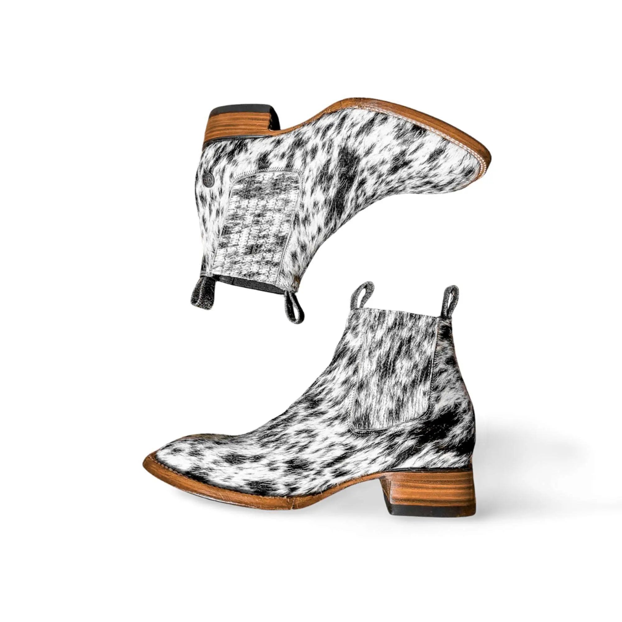 Aurora Cowhide Boots – Size 10.5 – Handmade Western Boots for Women