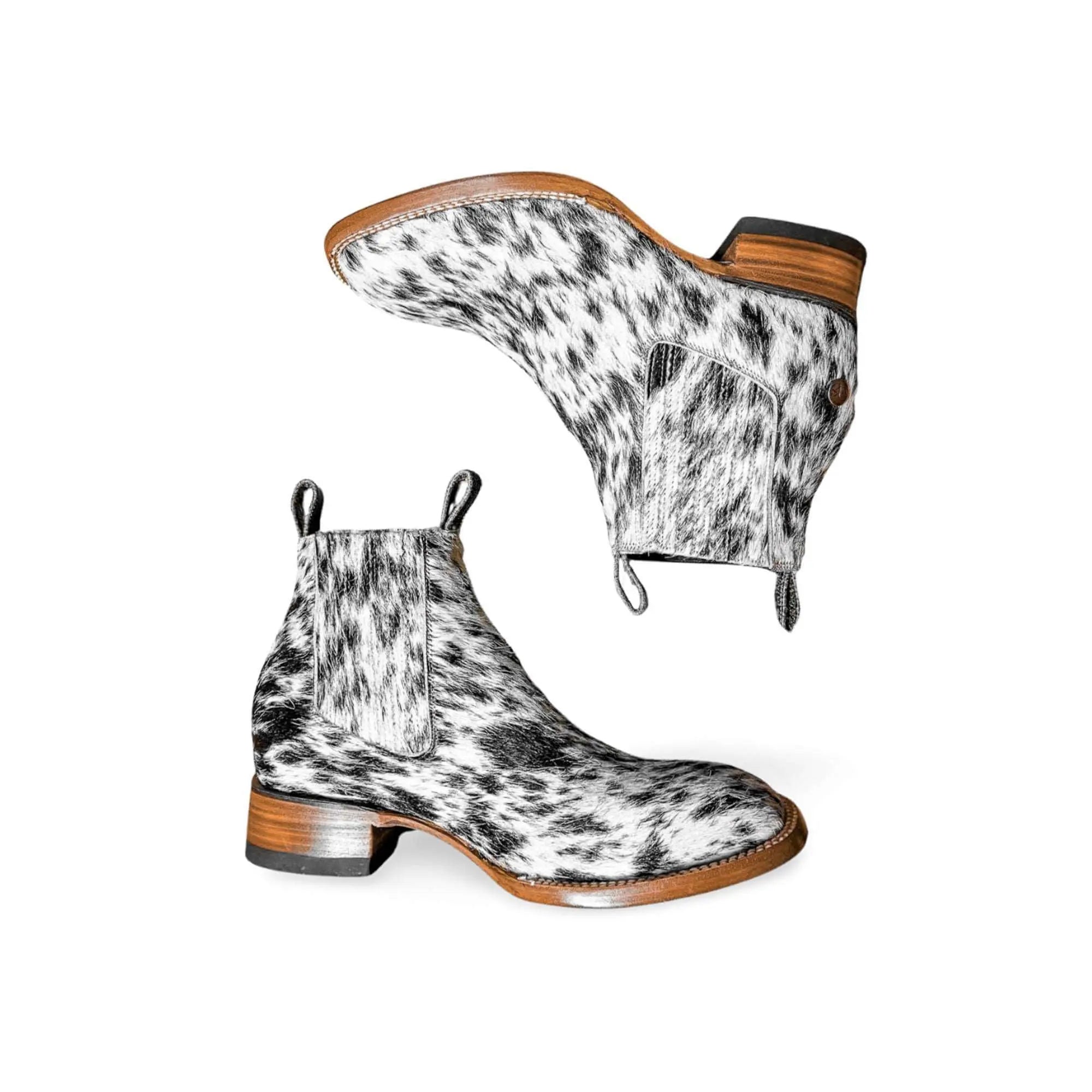 Aurora Cowhide Boots – Size 10.5 – Handmade Western Boots for Women