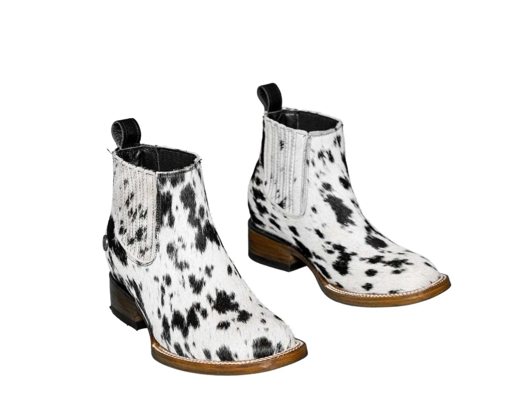Aurora Cowhide Boots – Size 4 – Handmade Western Boots for Women