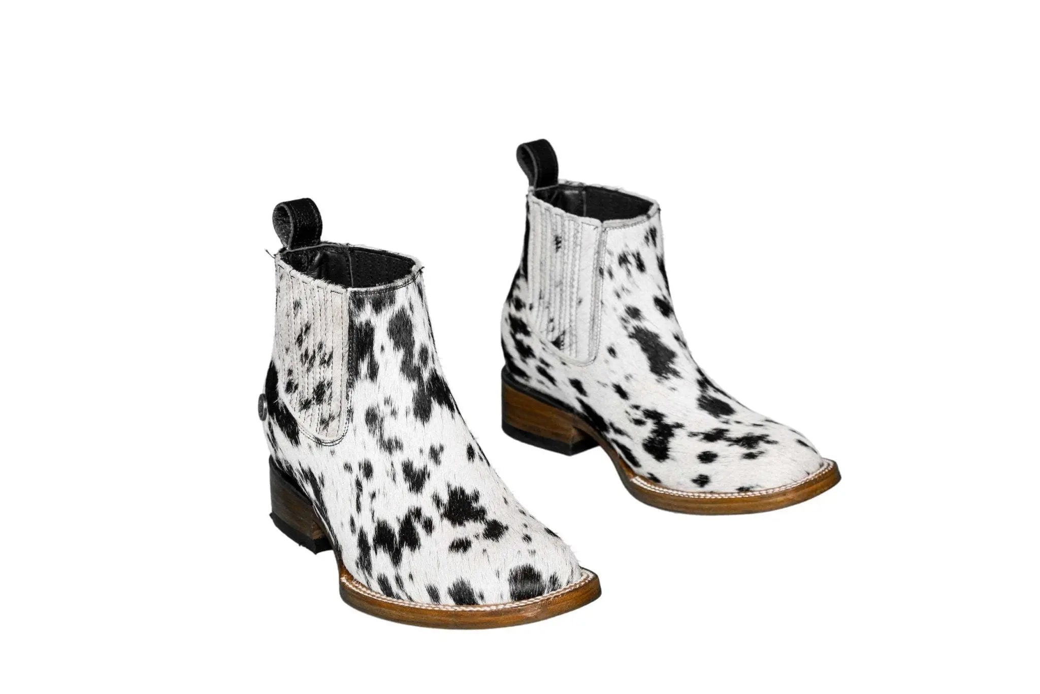 Aurora Cowhide Boots – Size 4 – Handmade Western Boots for Women