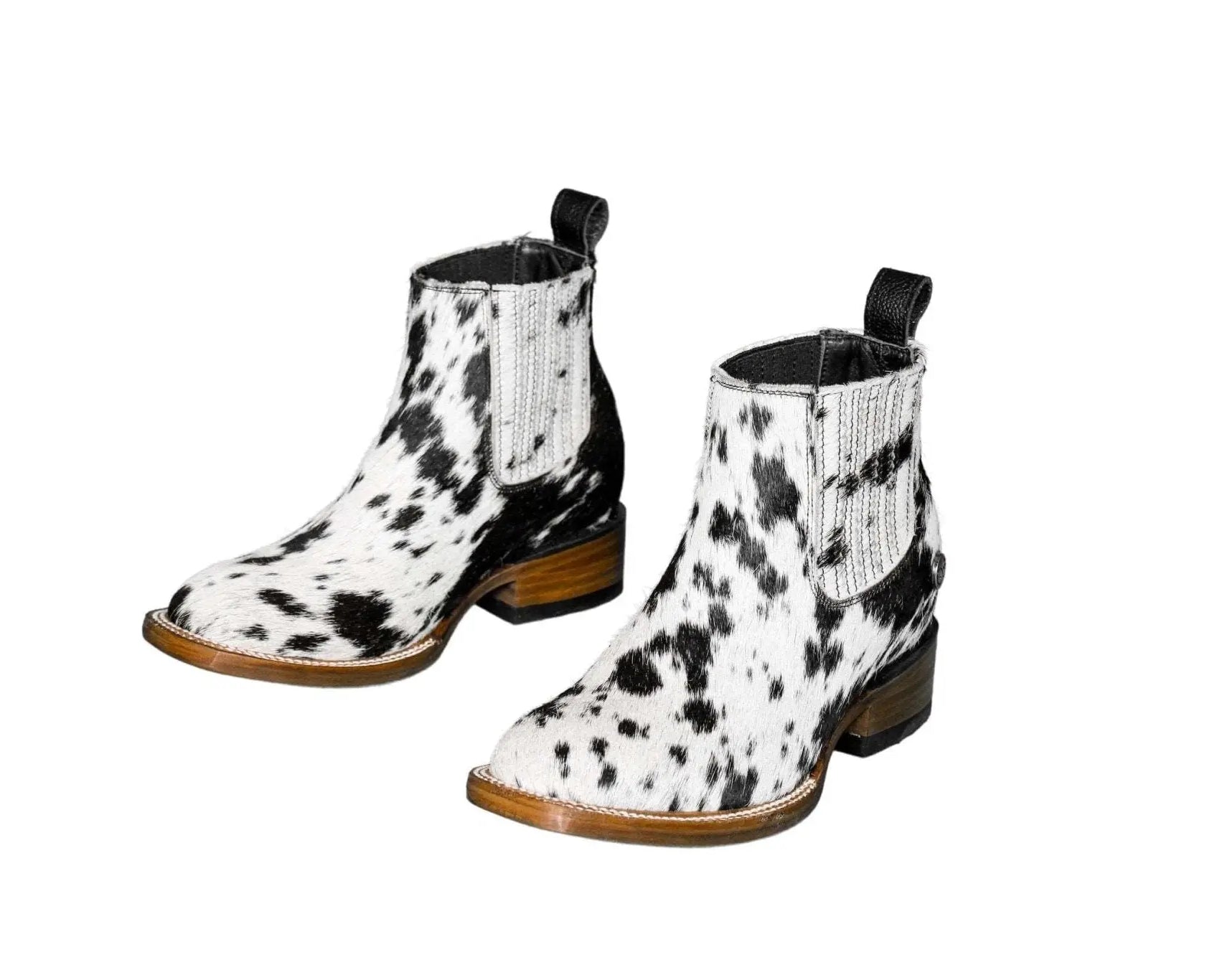 Aurora Cowhide Boots – Size 4 – Handmade Western Boots for Women