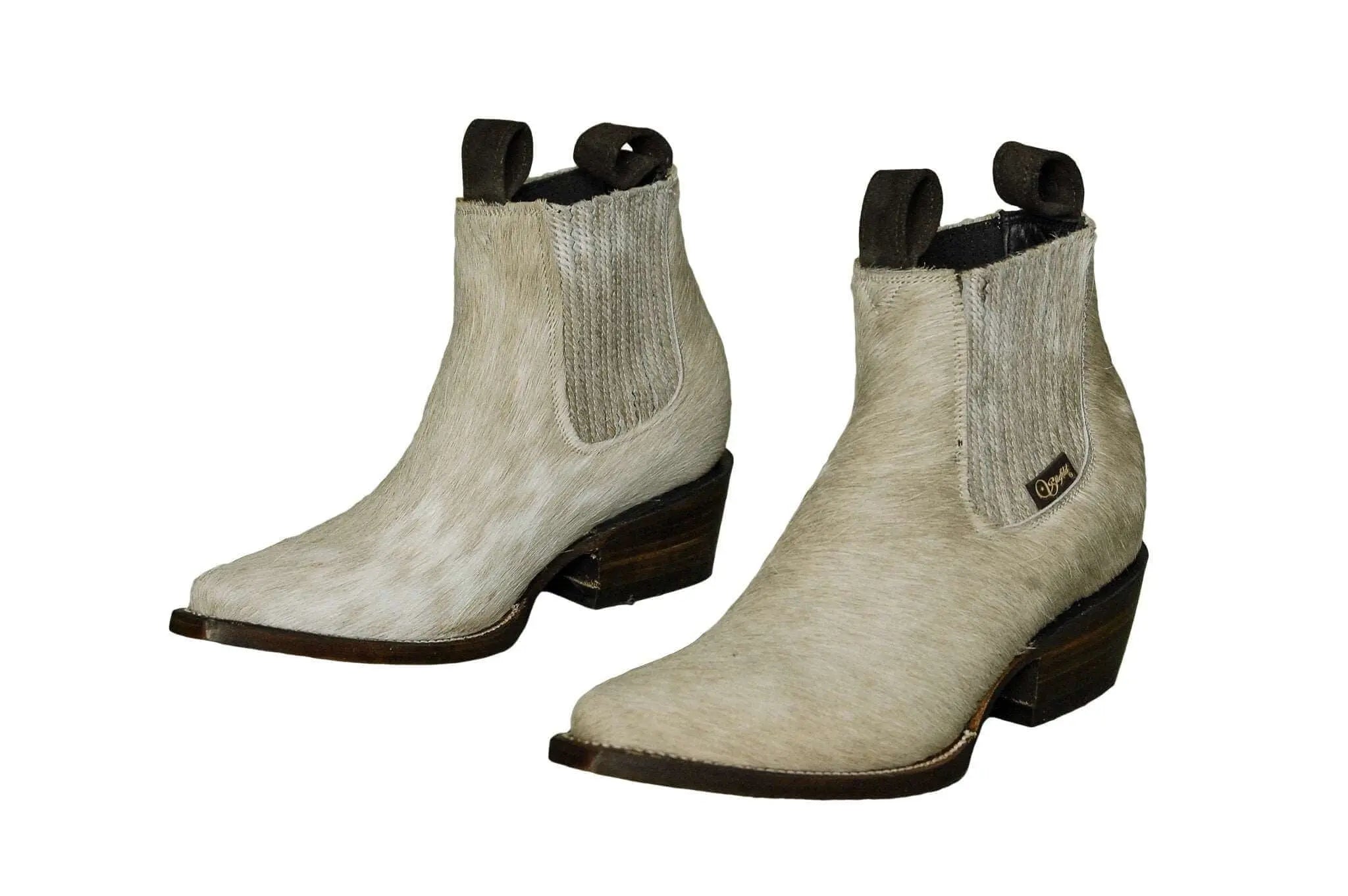 Aurora Cowhide Boots – Size 6.5 – Handmade Western Boots for Women