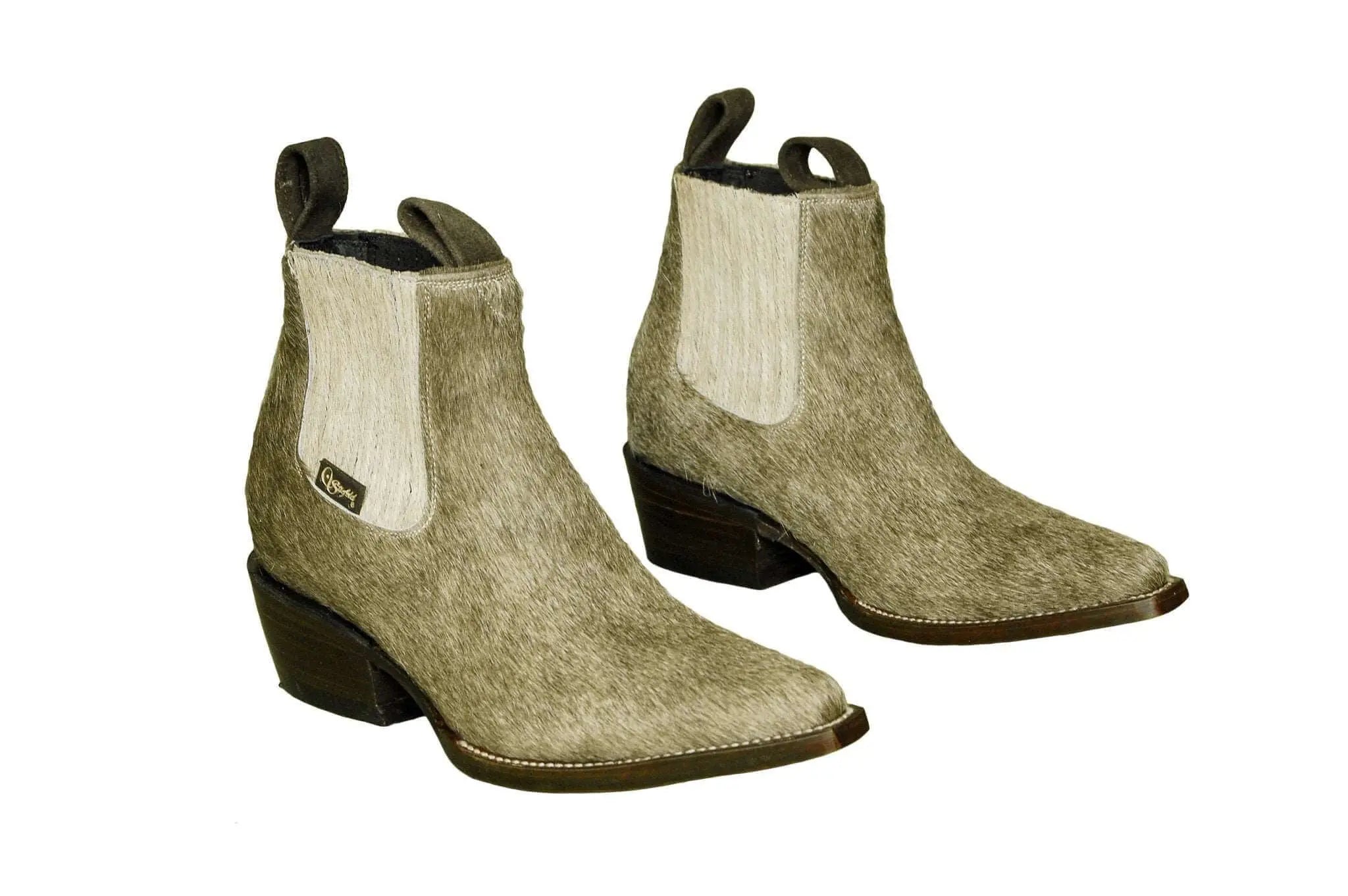 Aurora Cowhide Boots – Size 6.5 – Handmade Western Boots for Women