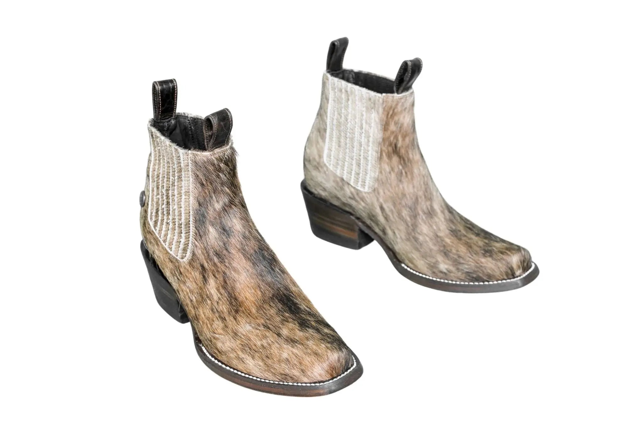 Aurora Cowhide Boots – Size 6.5 – Handmade Western Boots for Women