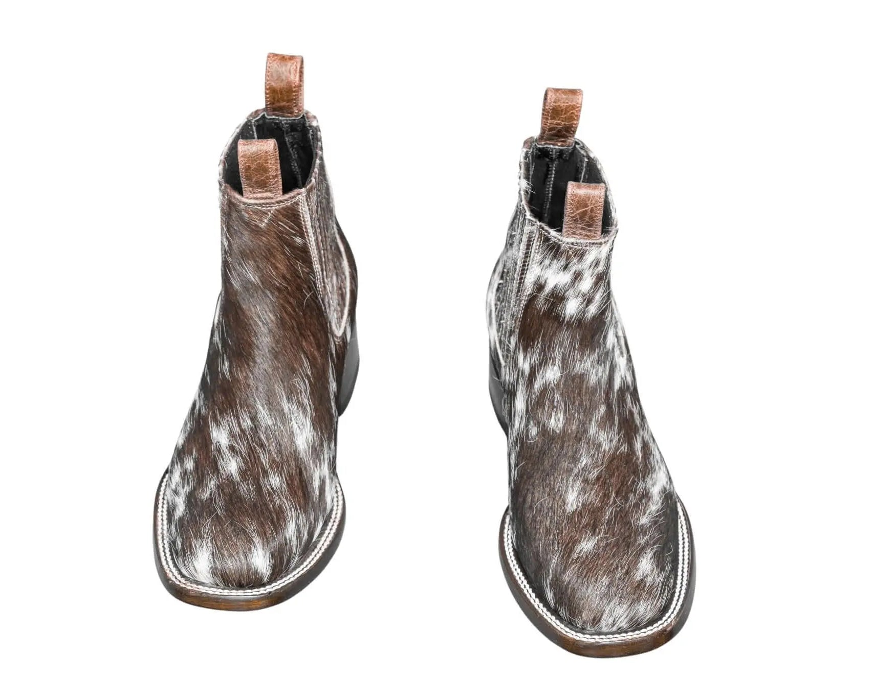 Aurora Cowhide Boots – Size 7 – Handmade Western Boots for Women