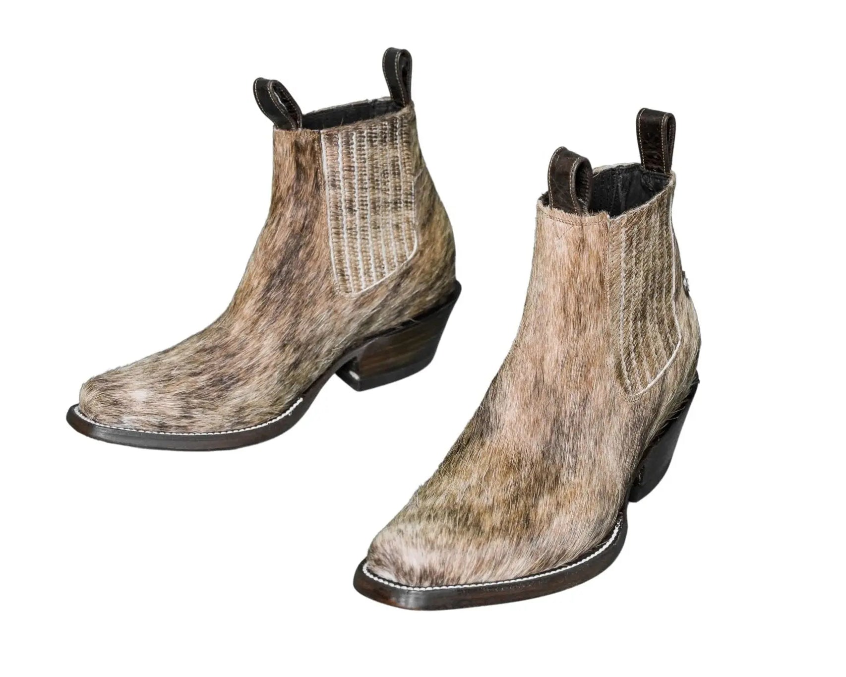 Aurora Cowhide Boots – Size 7 – Handmade Western Boots for Women