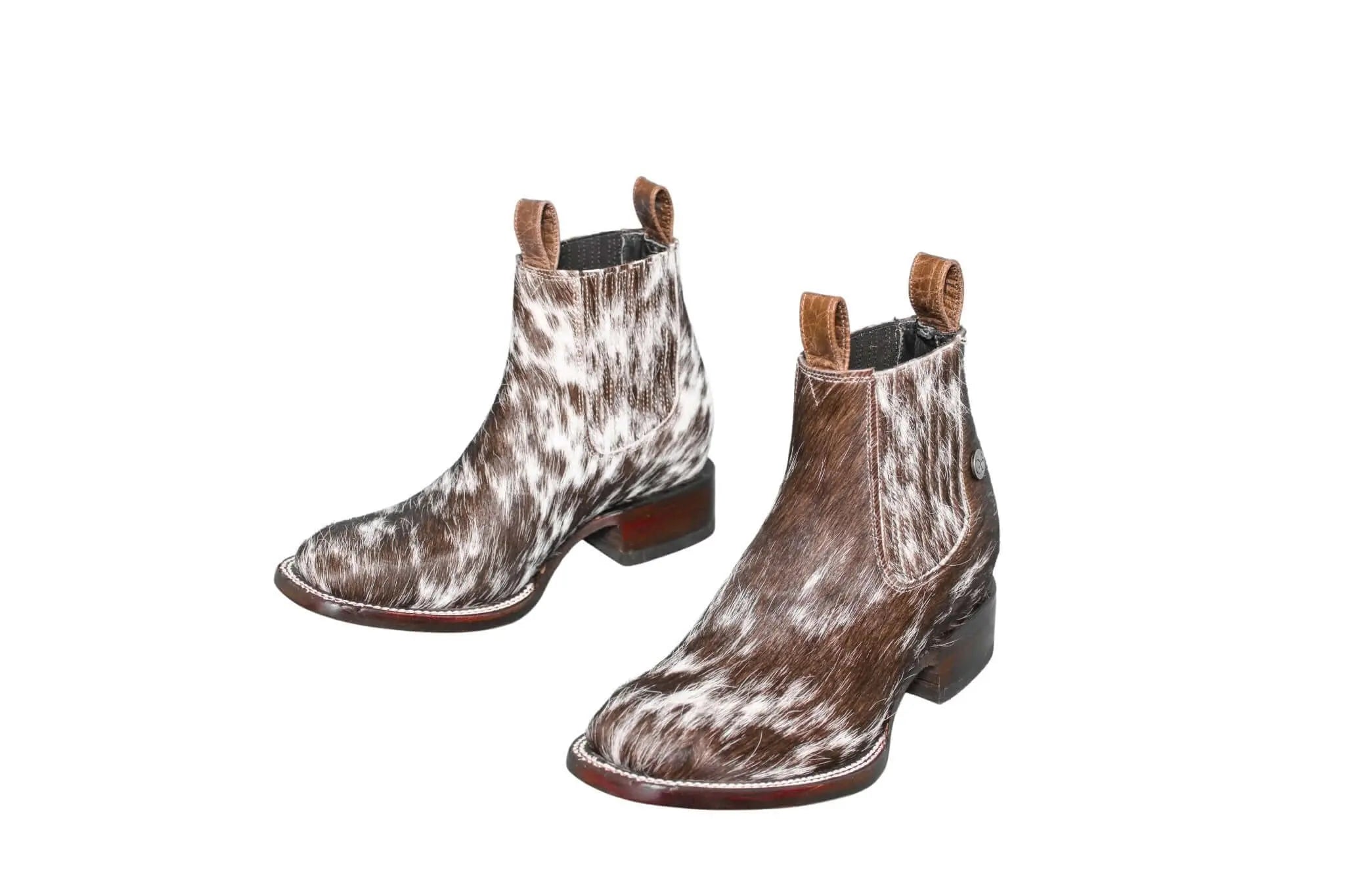 Aurora Cowhide Boots – Size 7 – Handmade Western Boots for Women