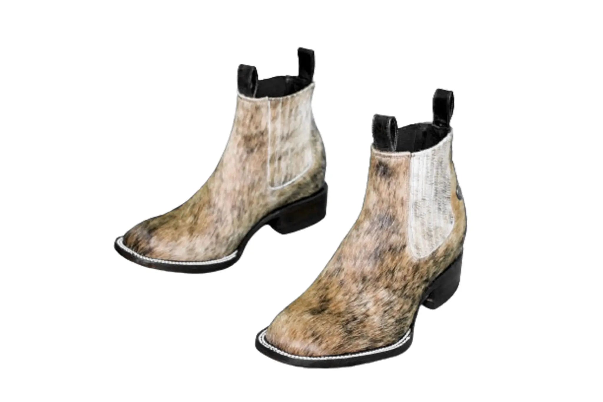 Aurora Cowhide Boots – Size 7 – Handmade Western Boots for Women