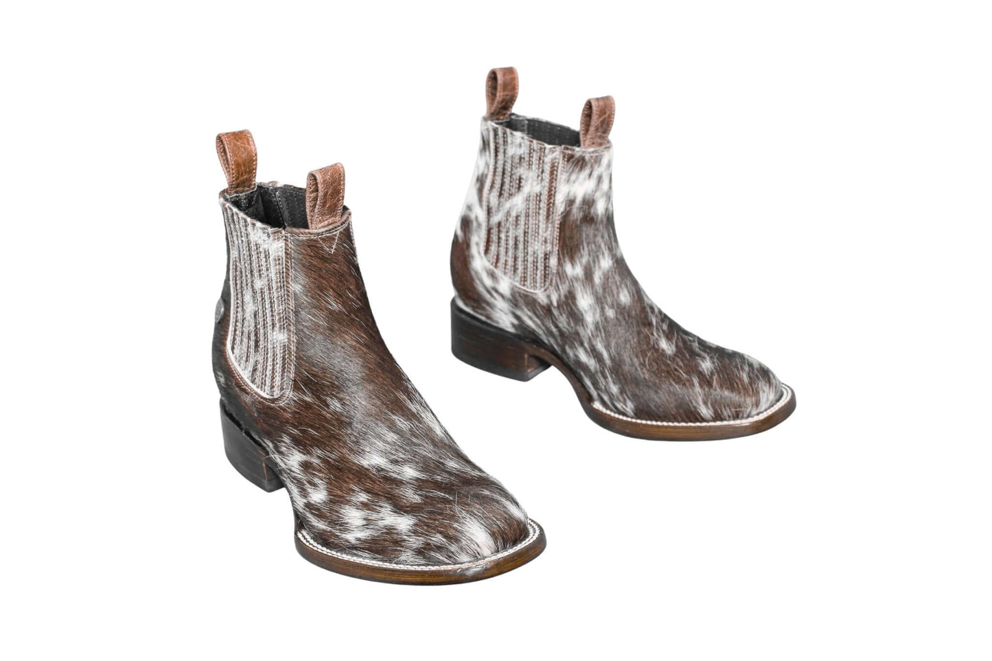 Aurora Cowhide Boots – Size 7 – Handmade Western Boots for Women