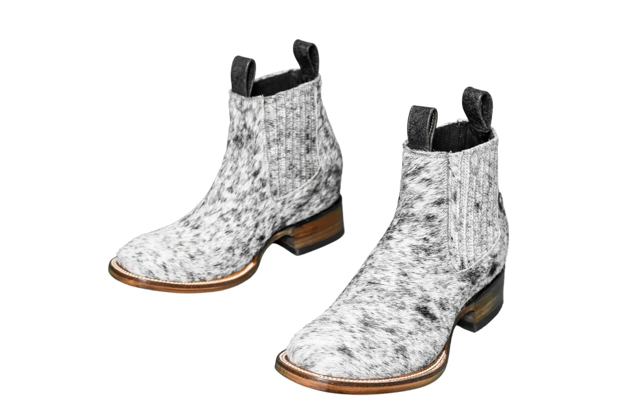 Aurora Cowhide Boots – Size 7 – Handmade Western Boots for Women