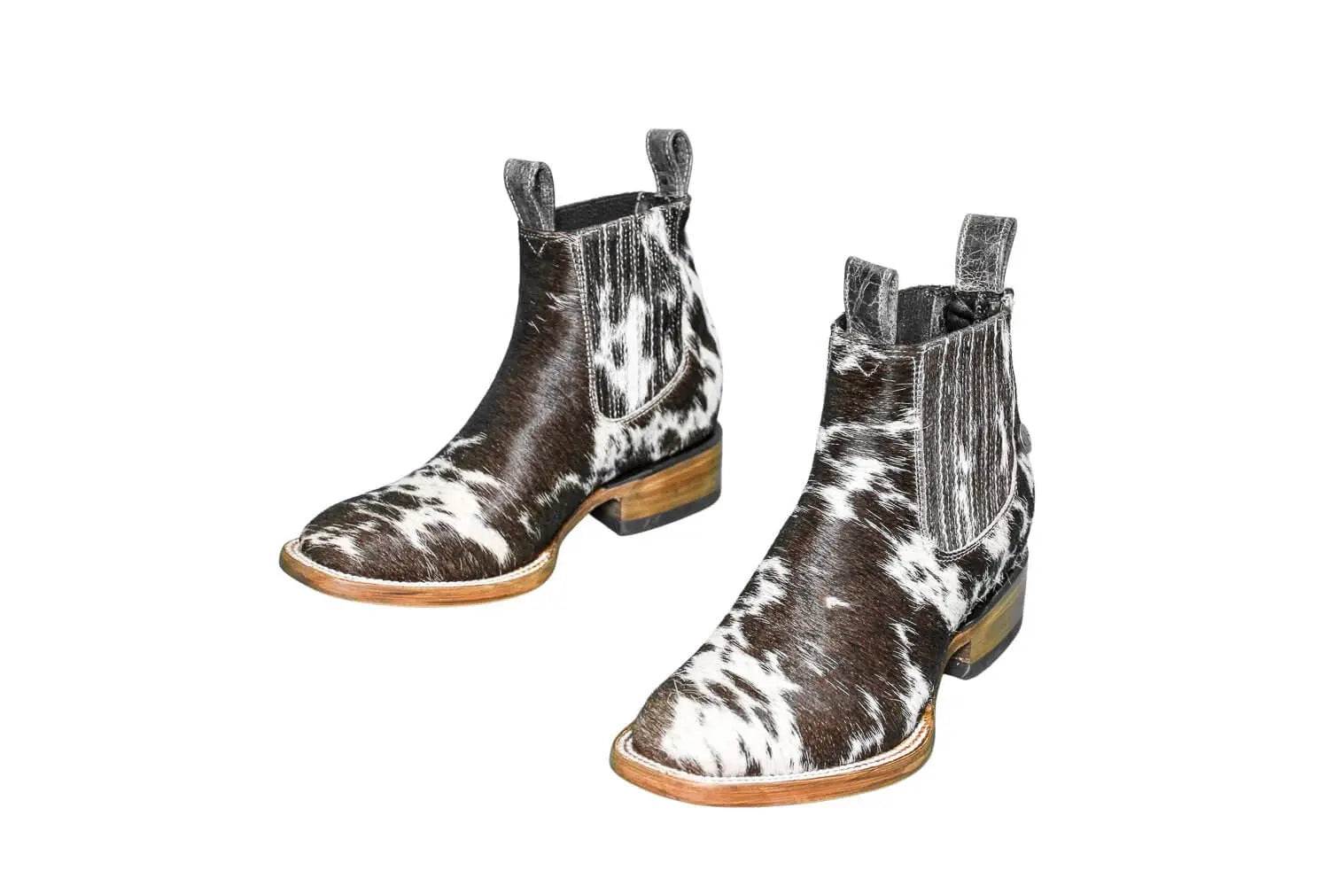 Aurora Cowhide Boots – Size 7 – Handmade Western Boots for Women