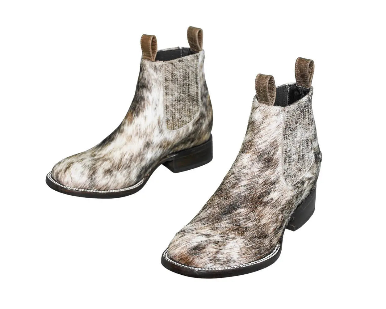 Aurora Cowhide Boots – Size 7 – Handmade Western Boots for Women