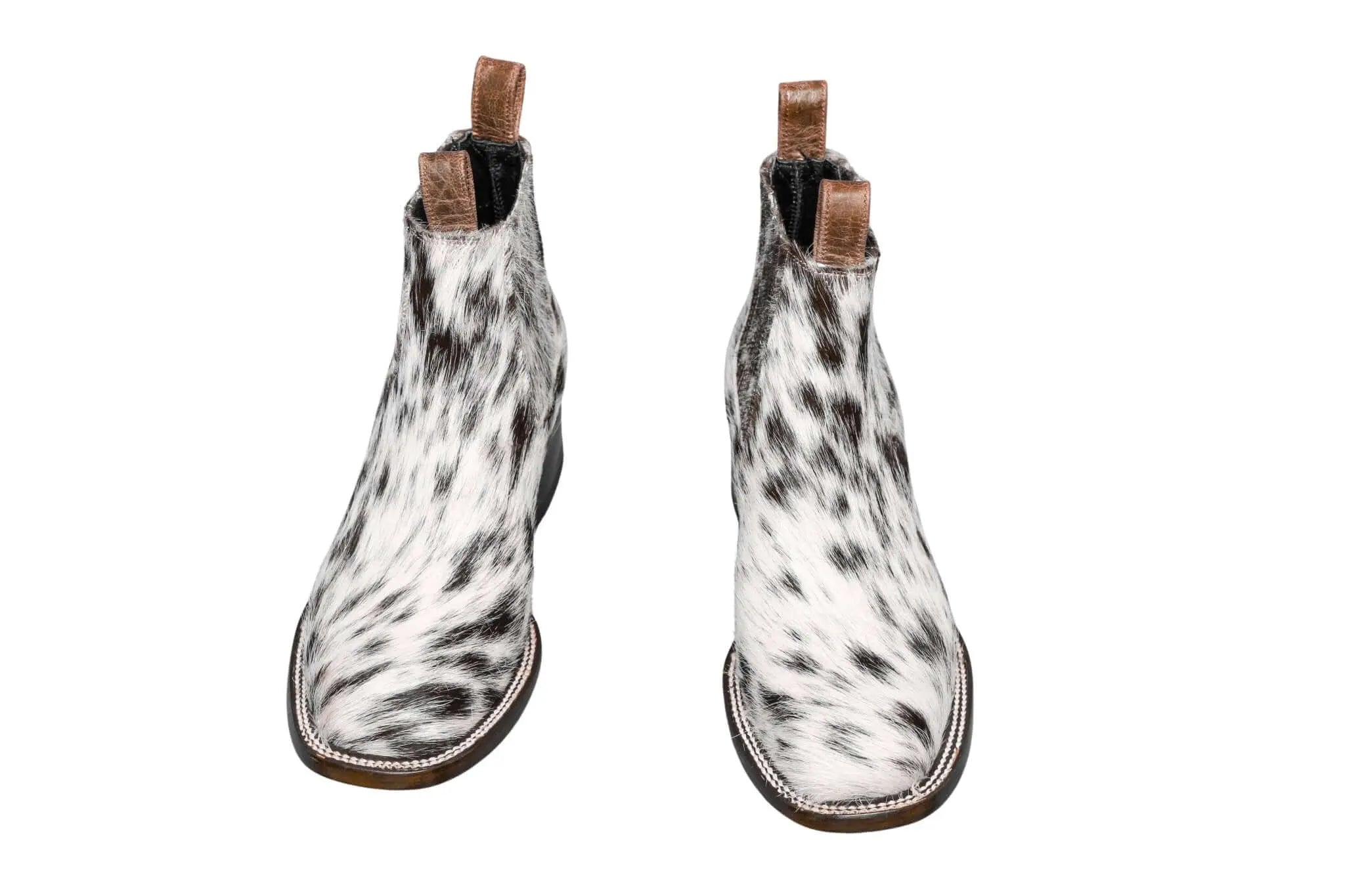 Aurora Cowhide Boots – Size 7.5 – Handmade Western Boots for Women