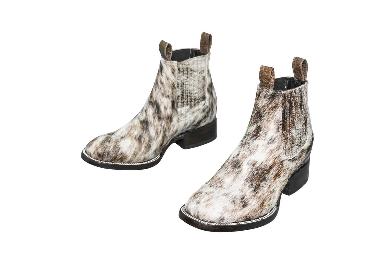 Aurora Cowhide Boots – Size 8 – Handmade Western Boots for Women
