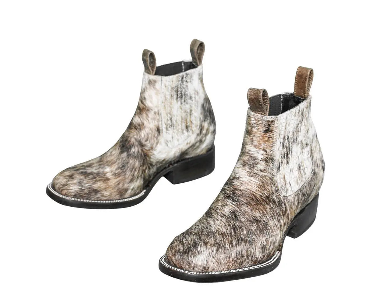 Aurora Cowhide Boots – Size 8 – Handmade Western Boots for Women