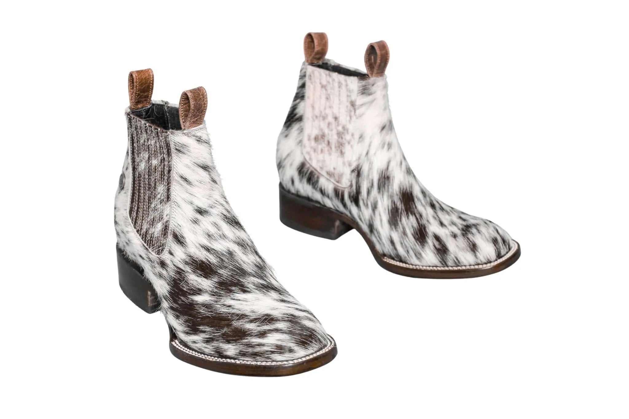 Aurora Cowhide Boots – Size 8 – Handmade Western Boots for Women