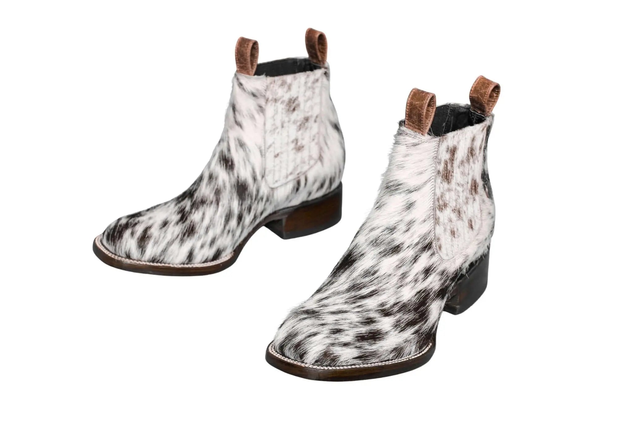 Aurora Cowhide Boots – Size 8 – Handmade Western Boots for Women