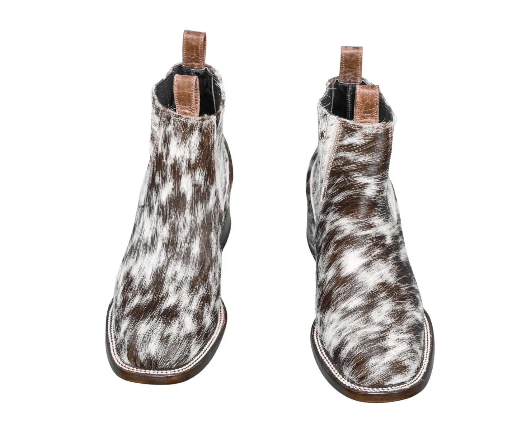 Aurora Cowhide Boots – Size 8.5 – Handmade Western Boots for Women