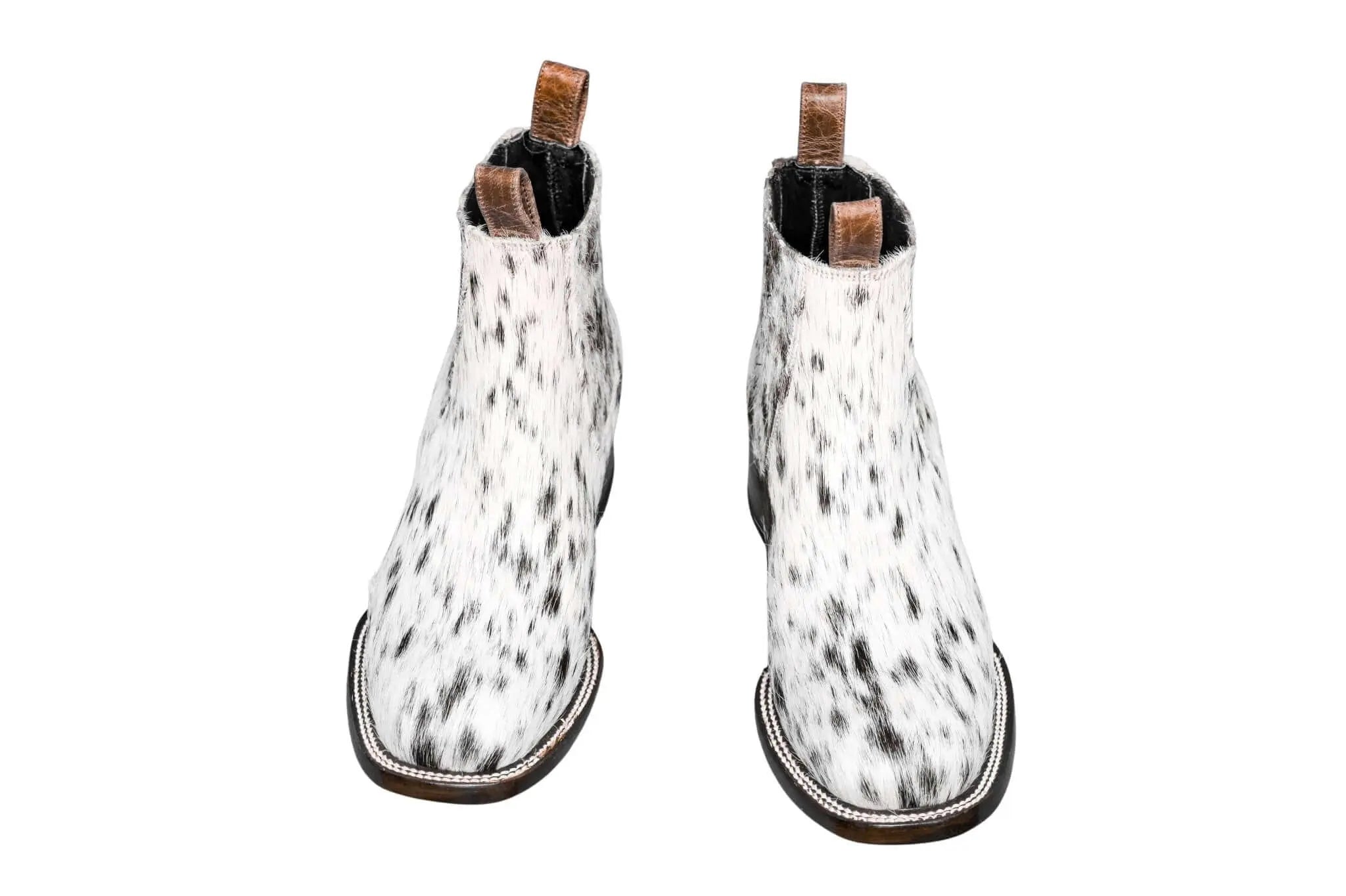 Aurora Cowhide Boots – Size 8.5 – Handmade Western Boots for Women