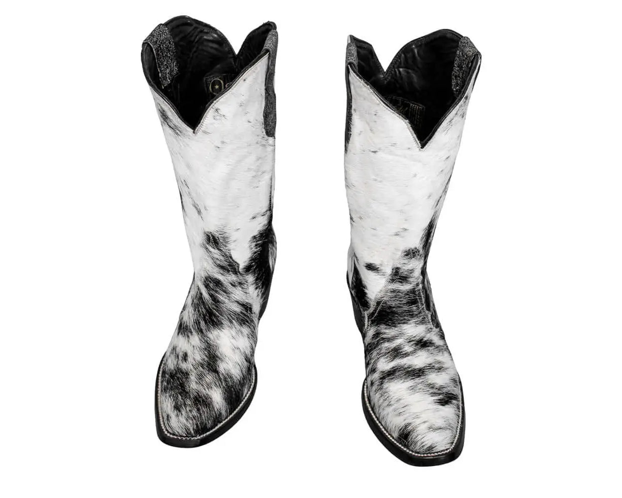 Carmen Tall Cowhide Boots – Hair-on Hide – Size 7 – Handmade Western Boots for Women