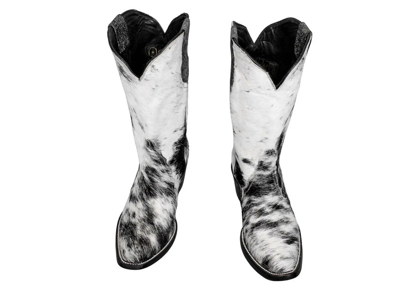 Carmen Tall Cowhide Boots – Hair-on Hide – Size 7 – Handmade Western Boots for Women