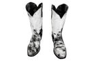 Carmen Tall Cowhide Boots – Hair-on Hide – Size 7 – Handmade Western Boots for Women
