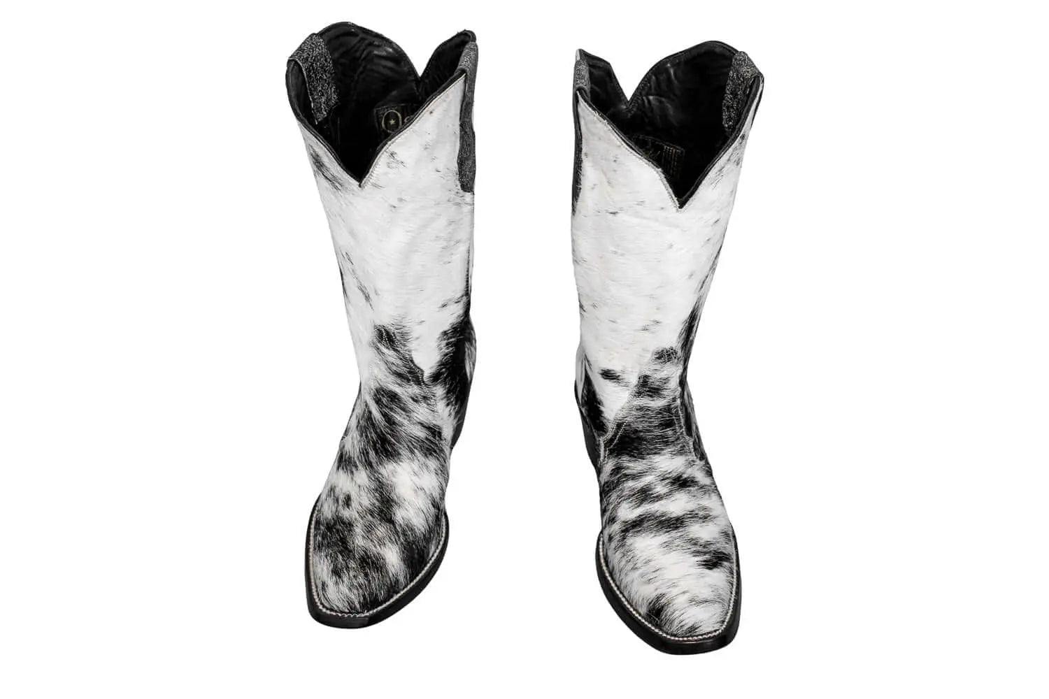 Carmen Tall Cowhide Boots – Hair-on Hide – Size 7 – Handmade Western Boots for Women