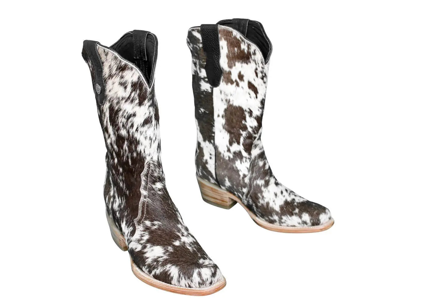 Carmen Tall Cowhide Boots – Hair-on Hide – Size 7.5 – Handmade Western Boots for Women