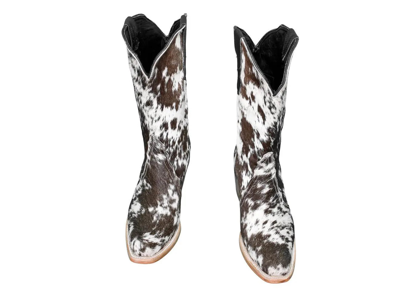 Carmen Tall Cowhide Boots – Hair-on Hide – Size 7.5 – Handmade Western Boots for Women