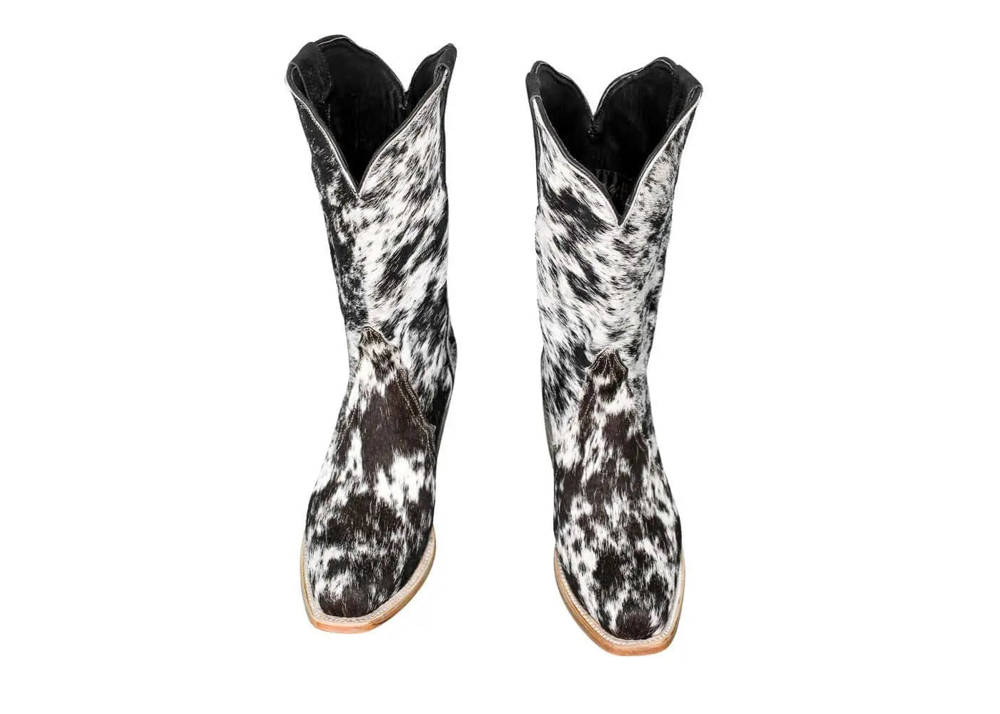 Carmen Tall Cowhide Boots – Hair-on Hide – Size 8.5 – Handmade Western Boots for Women