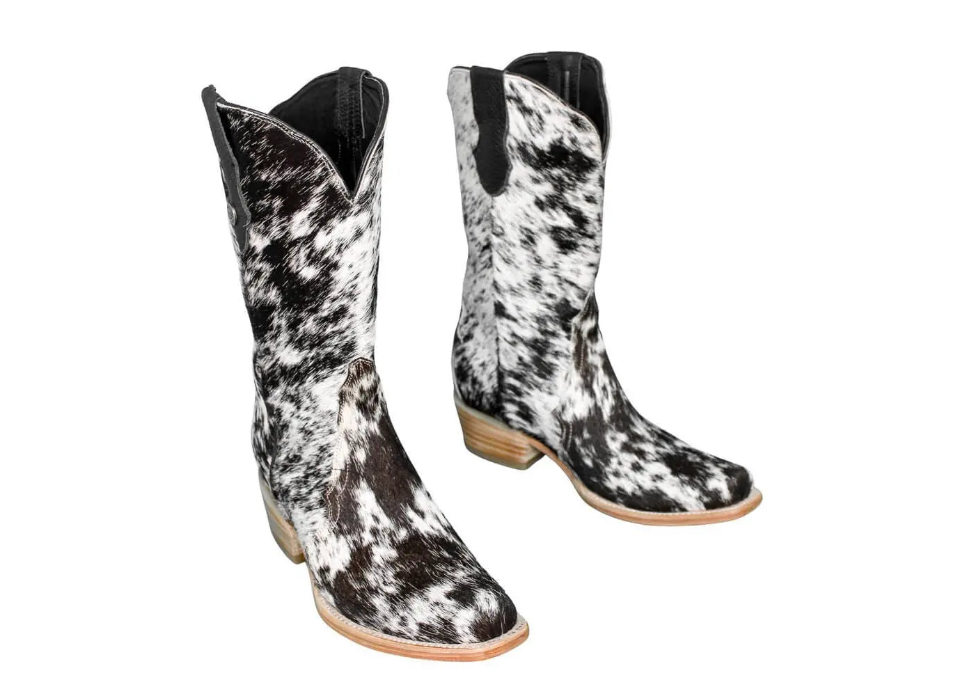 Carmen Tall Cowhide Boots – Hair-on Hide – Size 8.5 – Handmade Western Boots for Women