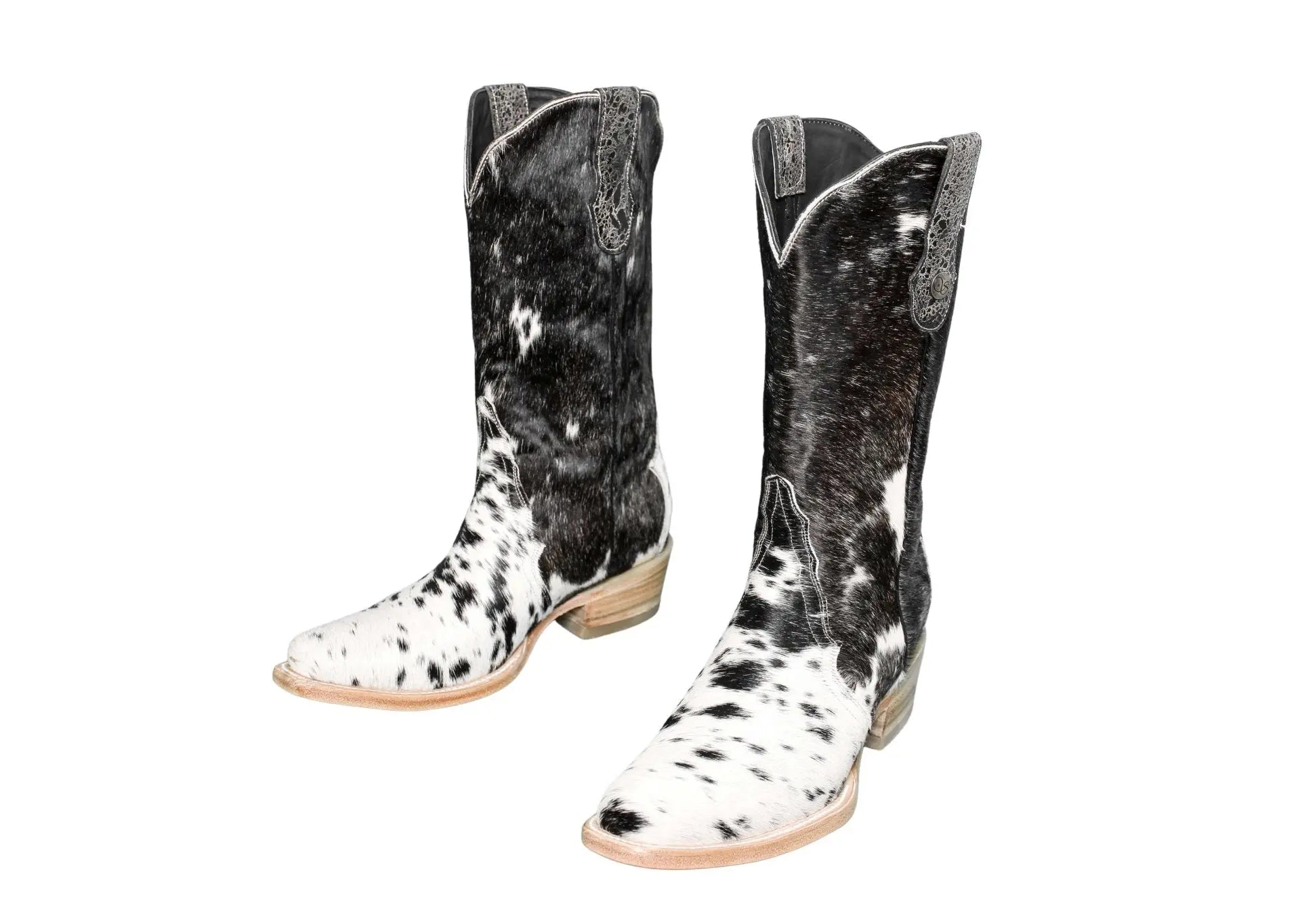Carmen Tall Cowhide Boots – Hair-on Hide – Size 9 – Handmade Western Boots for Women