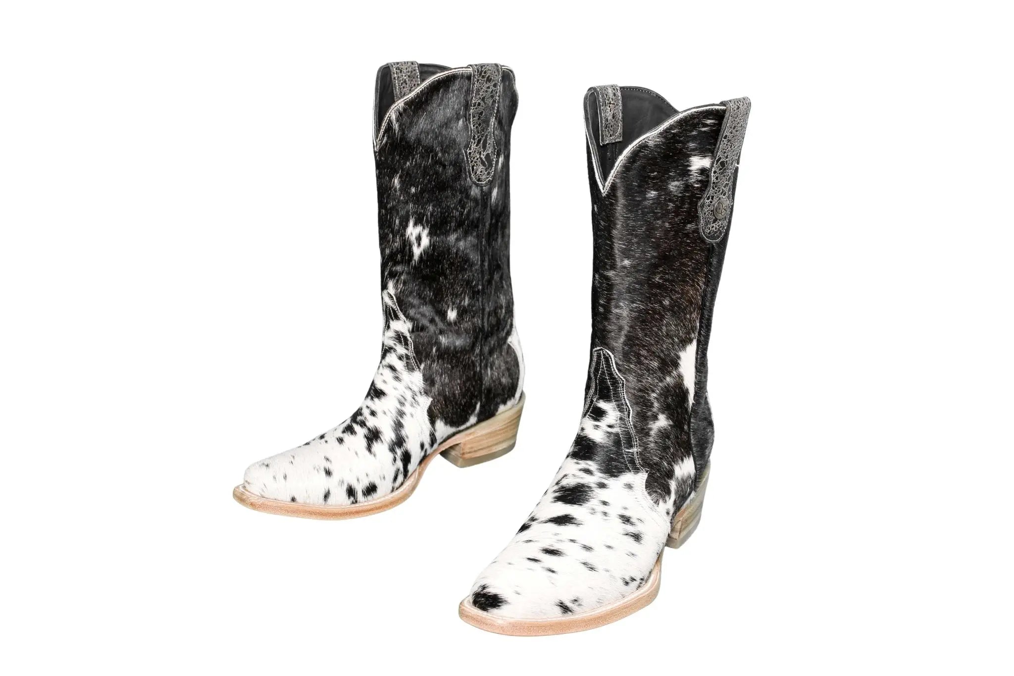 Carmen Tall Cowhide Boots – Hair-on Hide – Size 9 – Handmade Western Boots for Women