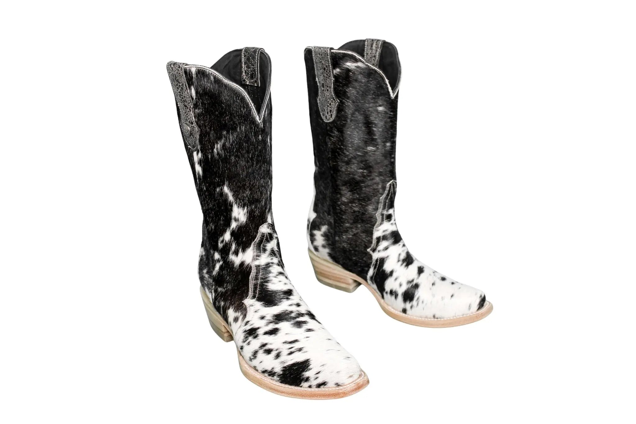 Carmen Tall Cowhide Boots – Hair-on Hide – Size 9 – Handmade Western Boots for Women