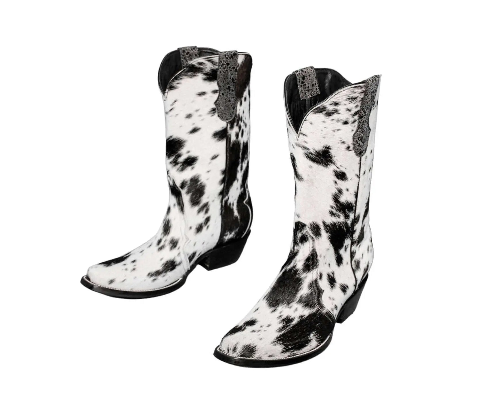 Carmen Tall Cowhide Boots – Hair-on Hide – Size 9.5 – Handmade Western Boots for Women