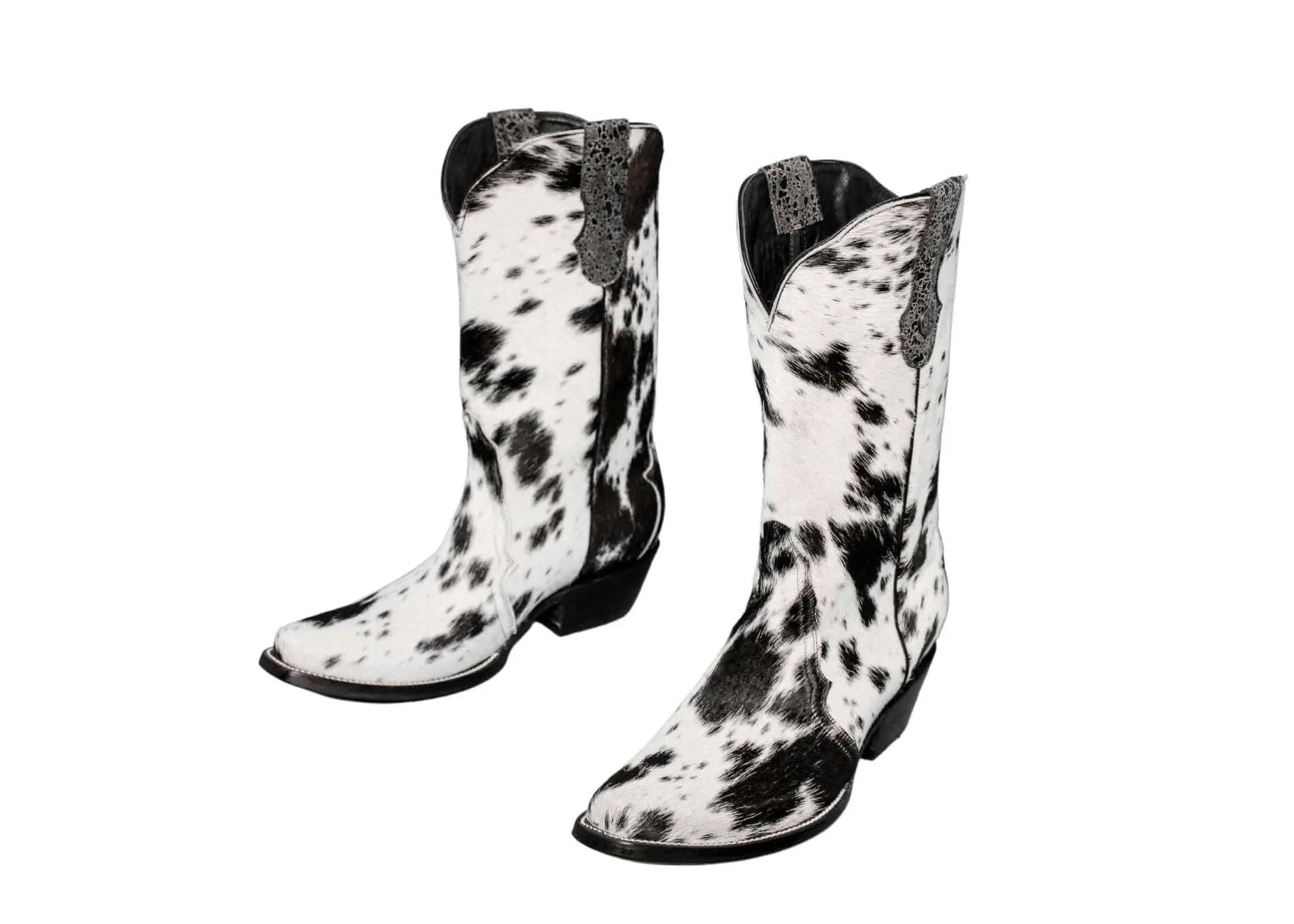 Carmen Tall Cowhide Boots – Hair-on Hide – Size 9.5 – Handmade Western Boots for Women