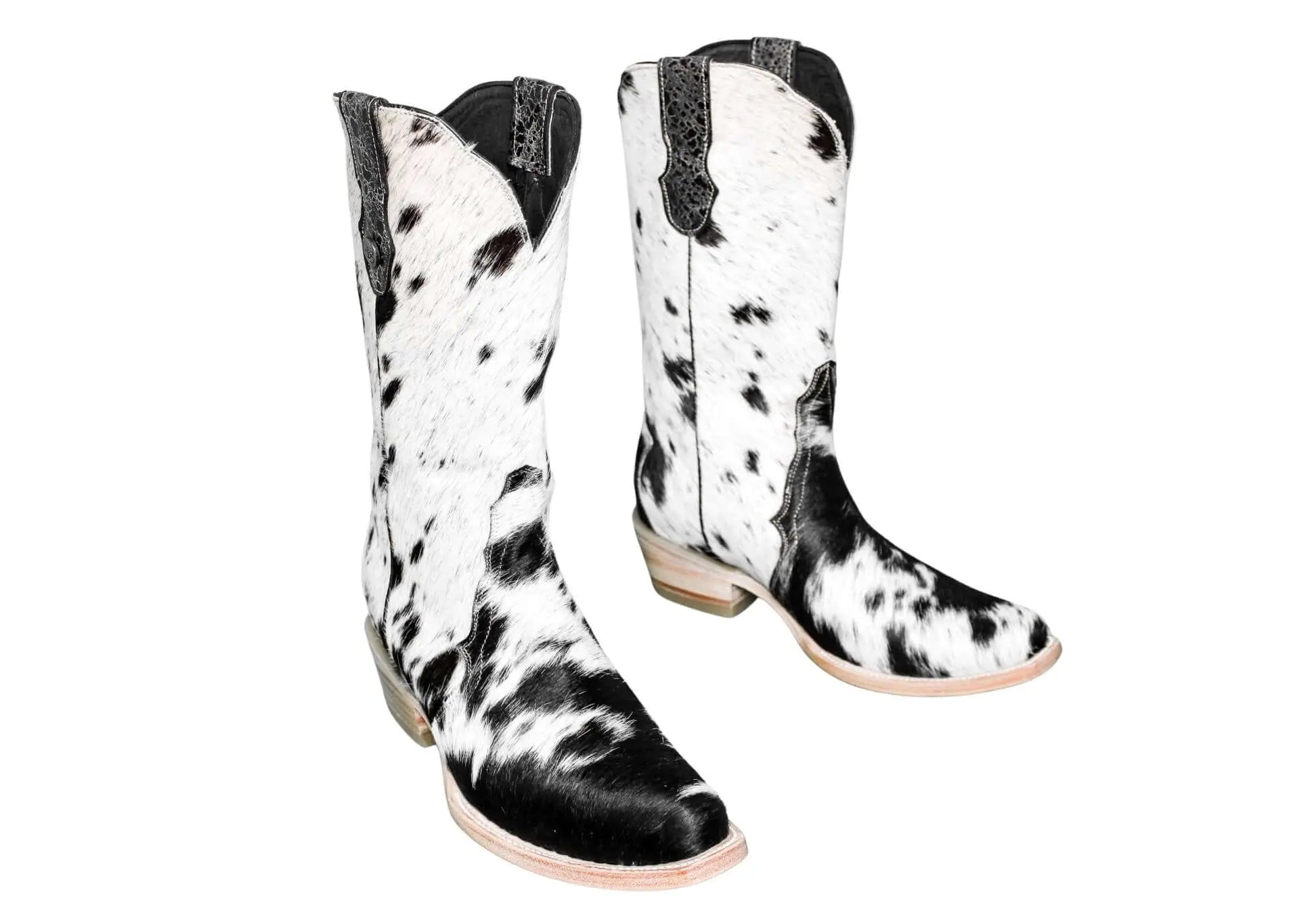 Carmen Tall Cowhide Boots – Hair-on Hide – Size 9.5 – Handmade Western Boots for Women