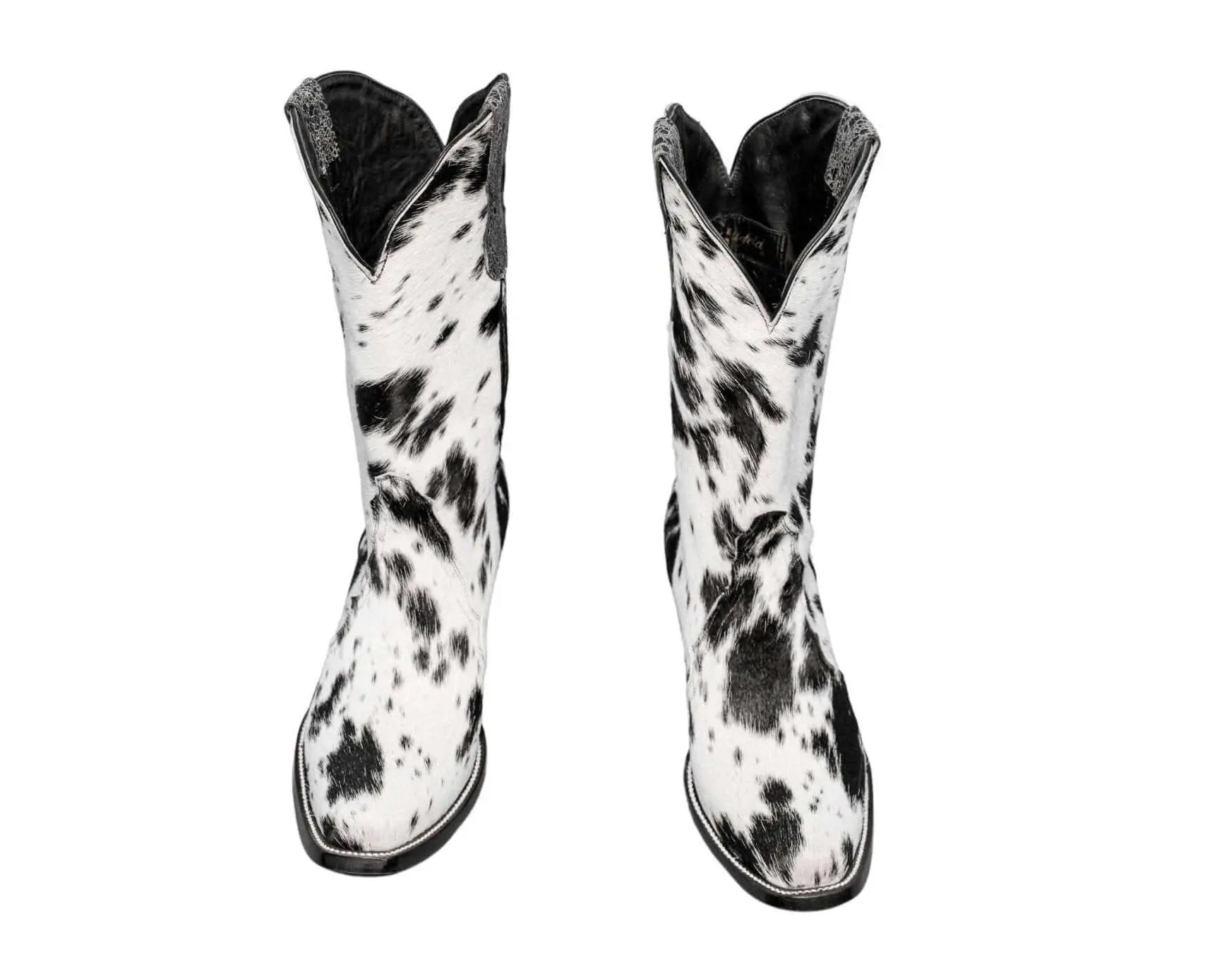 Carmen Tall Cowhide Boots – Hair-on Hide – Size 9.5 – Handmade Western Boots for Women