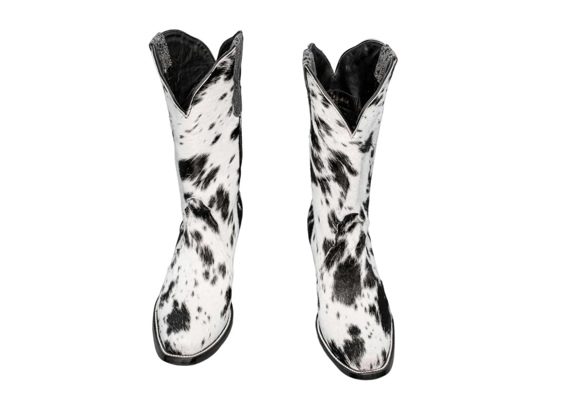 Carmen Tall Cowhide Boots – Hair-on Hide – Size 9.5 – Handmade Western Boots for Women
