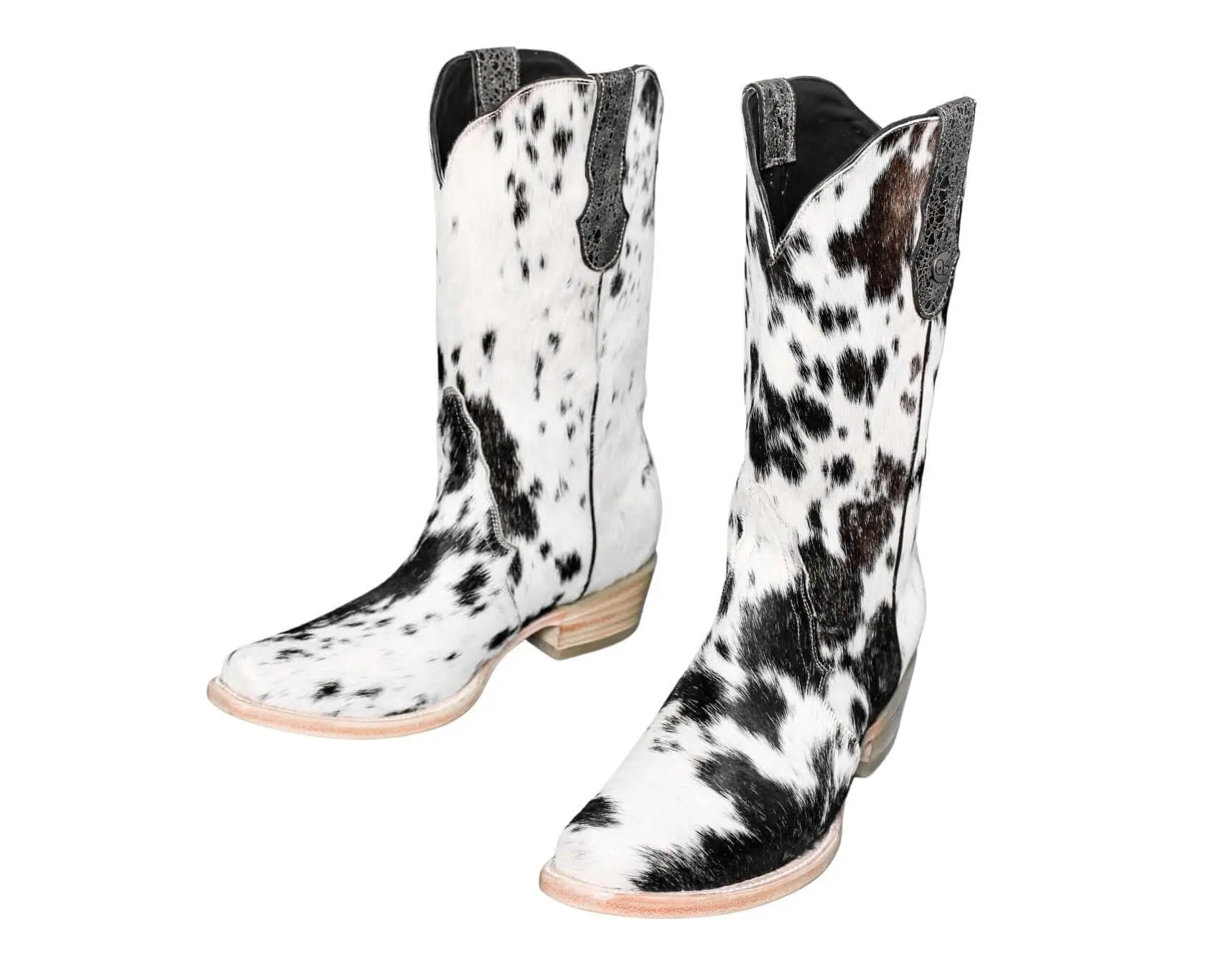 Carmen Tall Cowhide Boots – Hair-on Hide – Size 9.5 – Handmade Western Boots for Women