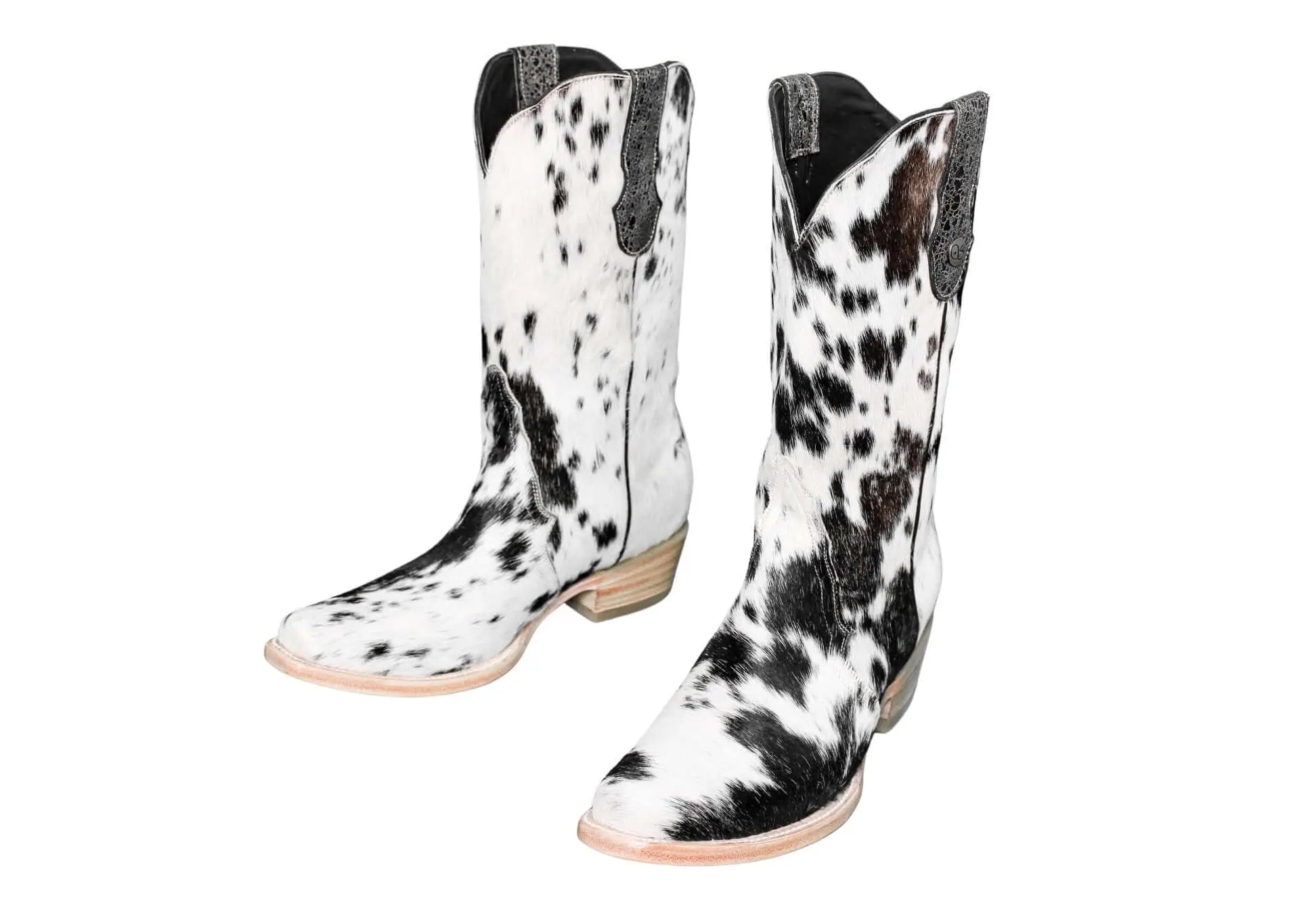 Carmen Tall Cowhide Boots – Hair-on Hide – Size 9.5 – Handmade Western Boots for Women