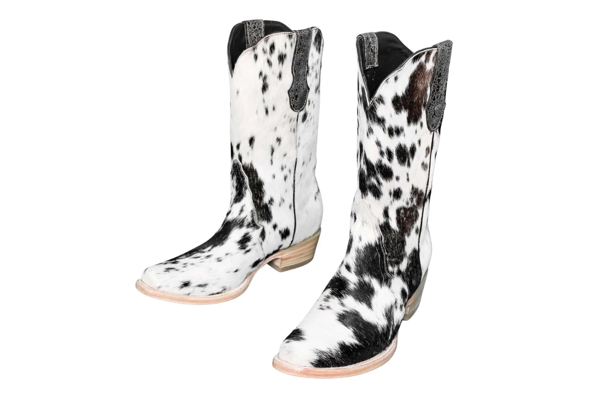 Carmen Tall Cowhide Boots – Hair-on Hide – Size 9.5 – Handmade Western Boots for Women