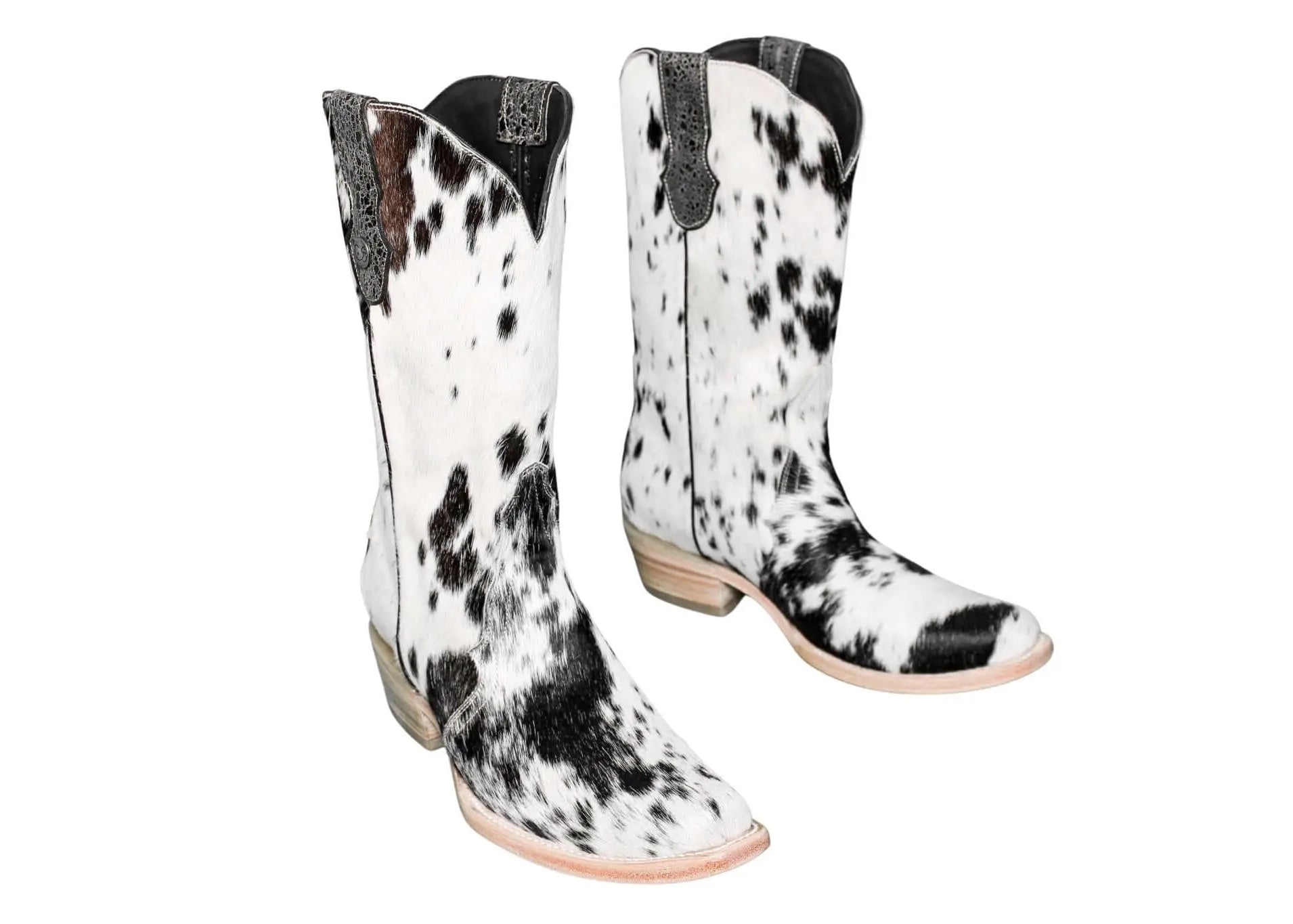 Carmen Tall Cowhide Boots – Hair-on Hide – Size 9.5 – Handmade Western Boots for Women