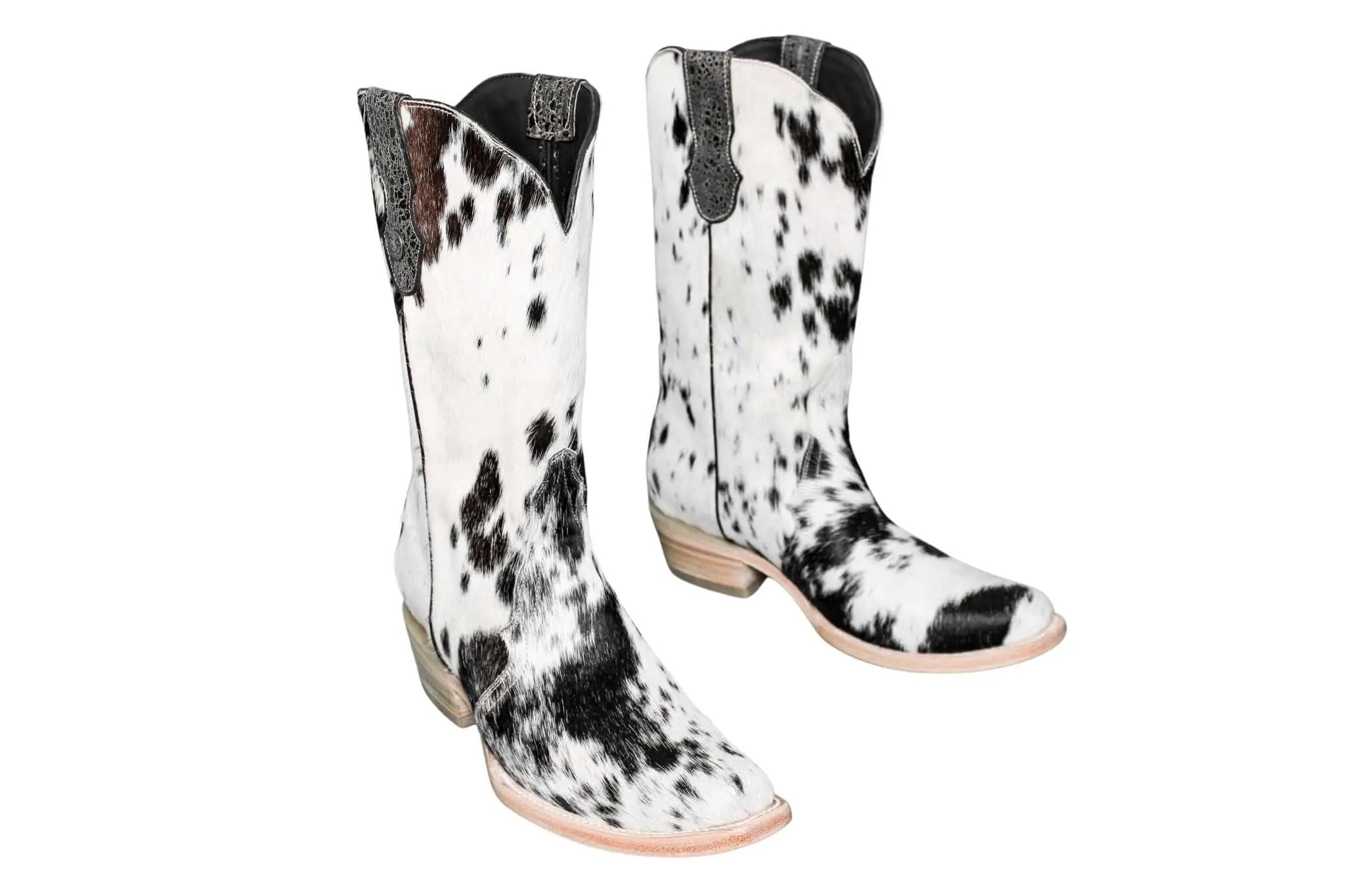 Carmen Tall Cowhide Boots – Hair-on Hide – Size 9.5 – Handmade Western Boots for Women